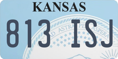 KS license plate 813ISJ