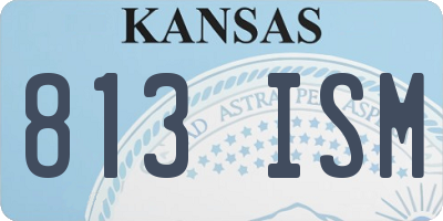 KS license plate 813ISM