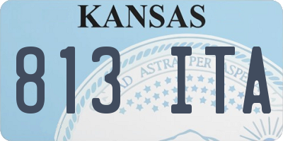 KS license plate 813ITA