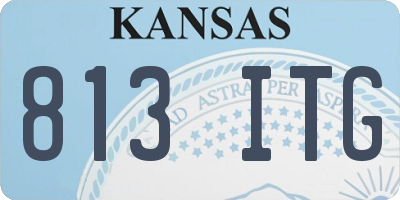 KS license plate 813ITG