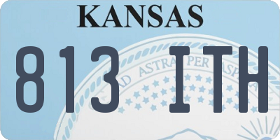 KS license plate 813ITH