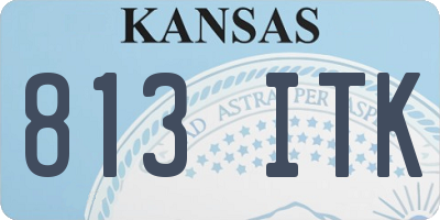 KS license plate 813ITK