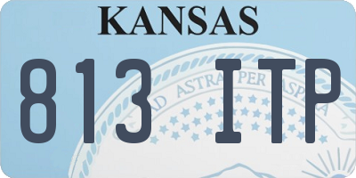 KS license plate 813ITP