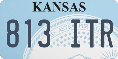 KS license plate 813ITR