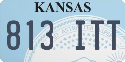 KS license plate 813ITT