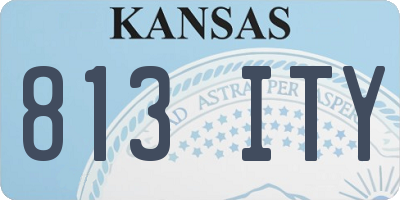 KS license plate 813ITY