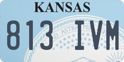 KS license plate 813IVM