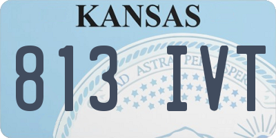 KS license plate 813IVT