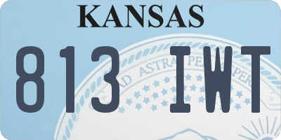 KS license plate 813IWT