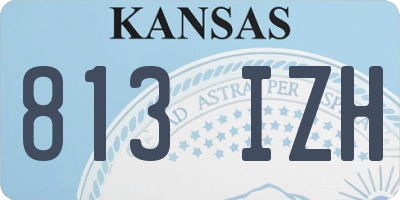 KS license plate 813IZH