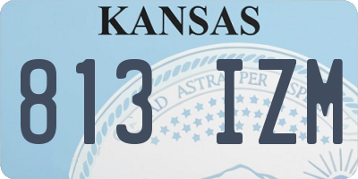 KS license plate 813IZM