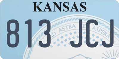 KS license plate 813JCJ