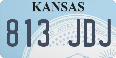 KS license plate 813JDJ