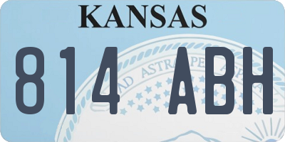 KS license plate 814ABH