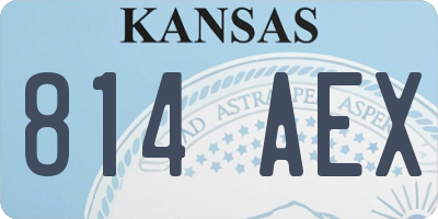 KS license plate 814AEX