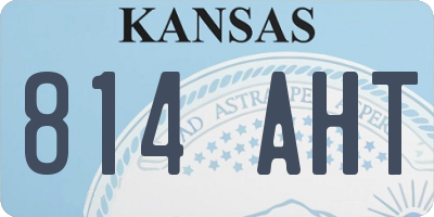 KS license plate 814AHT