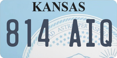KS license plate 814AIQ