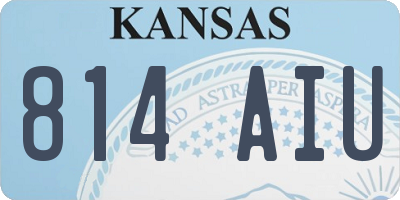 KS license plate 814AIU