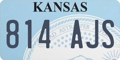 KS license plate 814AJS