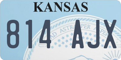 KS license plate 814AJX