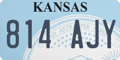KS license plate 814AJY
