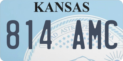 KS license plate 814AMC