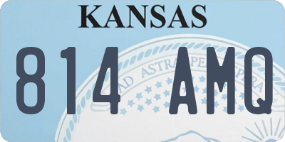 KS license plate 814AMQ