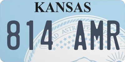 KS license plate 814AMR