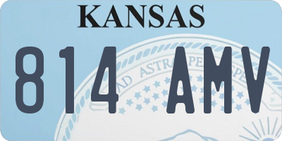 KS license plate 814AMV