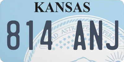 KS license plate 814ANJ