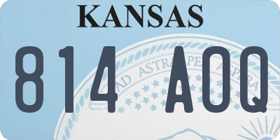 KS license plate 814AOQ