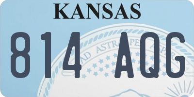 KS license plate 814AQG