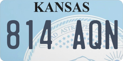 KS license plate 814AQN