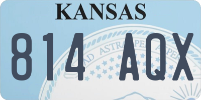 KS license plate 814AQX