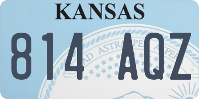 KS license plate 814AQZ