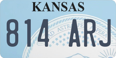 KS license plate 814ARJ