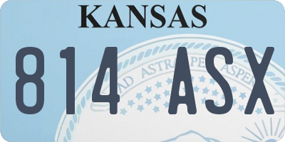 KS license plate 814ASX