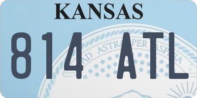 KS license plate 814ATL