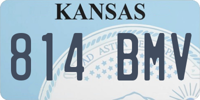 KS license plate 814BMV