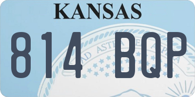 KS license plate 814BQP