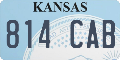 KS license plate 814CAB