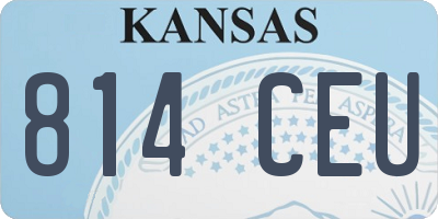 KS license plate 814CEU