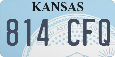 KS license plate 814CFQ