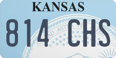 KS license plate 814CHS