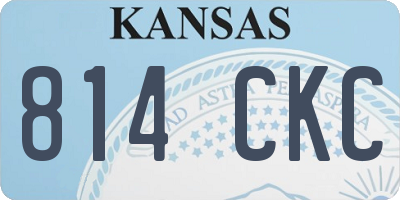 KS license plate 814CKC