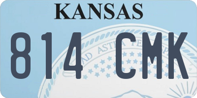 KS license plate 814CMK