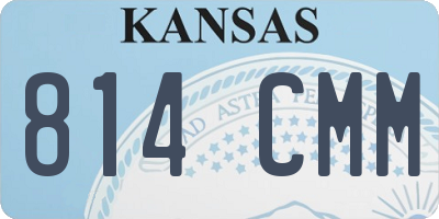 KS license plate 814CMM