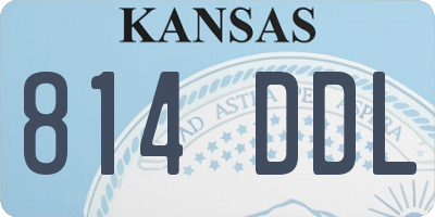 KS license plate 814DDL