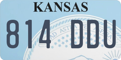 KS license plate 814DDU