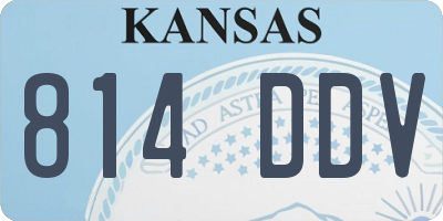 KS license plate 814DDV